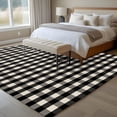 thumbnail image 6 of Buffalo Plaid Area Rug 5x8 Washable Rug Non Slip Farmhouse Black White Checkered Vintage Large Area Rug Soft Stainresistant Indoor Floor Carpet for Living Room Bedroom Home Office Dining Room Nursery, 6 of 9