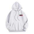 thumbnail image 4 of MHFRRA Sudaderas y Sudaderas para Hombre para Uso Casual, Suéter Acogedor con Diseño Estampado, Ajuste Holgado para Otoño E Invierno Blanco, 4 of 4