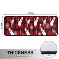 thumbnail image 5 of Kitchen Rugs Sets Of 2,Red Christmas Snowman Pattern Anti Fatigue Kitchen Mat Rugs Non Slip Washable,Decorative Kitchen Floor Mats for Kitchen,Sink,Laundry,17"x47"+17"x47", 5 of 5