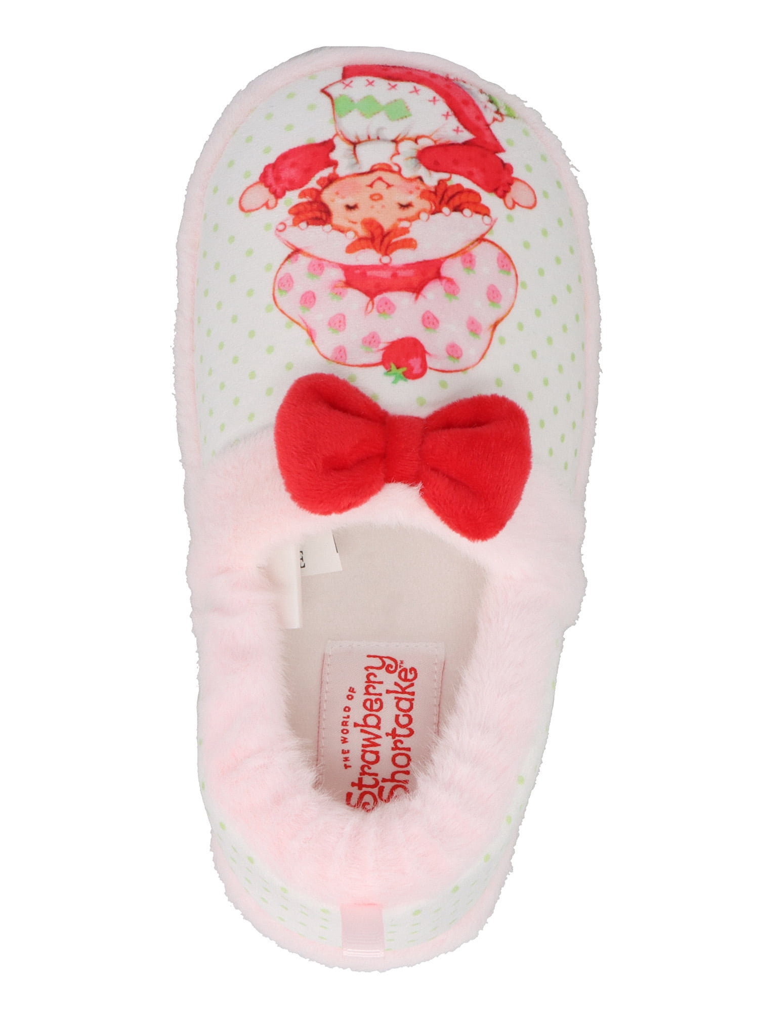 Toddler and Little Kids Strawberry Shortcake Fuzzy Slippers