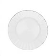 thumbnail image 3 of Balsa Circle 10 White 9" Round Disposable Salad Dinner Plastic Plates Gold Wavy Trim Wedding Party Tableware, 3 of 8