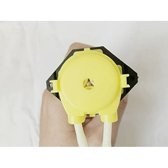Pompe Doseuse Color Jaune, Pompe Péristaltique, Petite Tête de Pompe, Facile à Travailler avec un Autre Appareil comme le Contrôleur de Niveau d'Eau