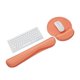 thumbnail image 1 of Xiao Hua Almohadilla de ratón con soporte de muñeca, almohadilla de ratón ergonómica con espuma elástica con base antideslizante, fácil de aliviar el dolor (naranja)., 1 of 3