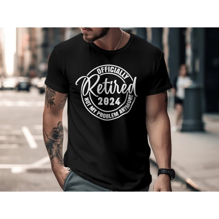 Retirement Gift T-Shirt – Vintage ‘Retired 2022’ Design, Navy Blue, Unisex Comfort Cotton Tee