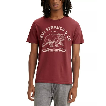 Levi's BIG BEAR RHYTHMIC RED Men's Classic Graphic T-Shirt, US Large