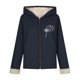 thumbnail image 5 of Ailaofu Women's Plus Rope Detail Oversized Hoodie Sherpa Zip Up Jacket, 5 of 7