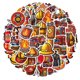 thumbnail image 2 of Pegatinas impermeables con diseño de bombero, diseño de camión de bomberos, 61 unidades, 2 of 2
