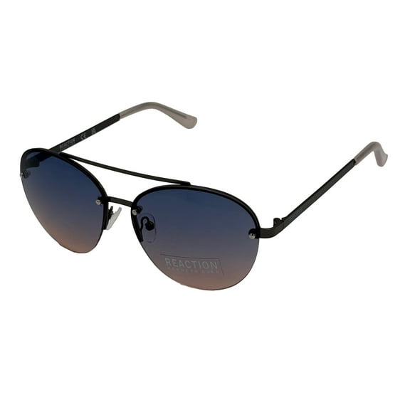 Kenneth Cole Reaction Sunglass Gunmetal Metal Rimless Aviator KC1419. 8W
