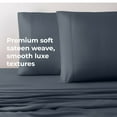 thumbnail image 3 of Cariloha Resort Viscose Derived from Bamboo Bed Sheets - Luxury, Cooling & Super Soft Bed Sheet Set - Includes Flat & Fitted Sheet Plus 2 Pillowcases - Queen - Blue Lagoon, 3 of 3