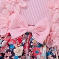 thumbnail image 6 of CAICJ98 Baby Girl Summer Clothes Newborn Romper Dress Infant Lace Ruffle Sleeveless Outfits with Headband (Pink,3-6 Months), 6 of 7
