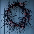 thumbnail image 2 of Car Modeling Wreath Front Decor  11.8x9.4”  Halloween Christmas Thanksgiving Wreath Hanger, 2 of 6