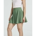 thumbnail image 4 of Real Essentials 4 Pack: Women's Soft Casual Pleated Mini Skirt - Skater A-Line Flowy Skirts (Available In Plus Size), 4 of 6