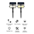thumbnail image 3 of Inteprter Lámparas de Control remoto de luz LED Solar, luz solar de movimiento al aire libre, Sensor inteligente, resistente al agua, linterna de jardín Iluminación y accesorios 128 mazorca Inteprter HA009847-02B, 3 of 6