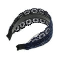 thumbnail image 5 of Unique Bargains 1 Pc Dot Pattern Headband 5.91"x4.33" Blue, 5 of 6