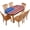 American Flag, variant on Rustic Wooden Fitted Table Cover Oval, Barn Door Grain Cottage Hardwood Elastic Edge Tablecloths, for Indoor Outdoor Patio Picnic Dining Use, 48*6848" x 68""