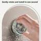 thumbnail image 4 of Large Capacity Drill-Free Bathroom Shower Rack Wall-Mounted Punch-Free Storage Basket Bathroom Suct, 4 of 5