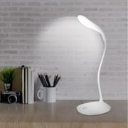 Eotvia LED Desk Lamp, Touch Control Dimmable Eye-Caring Reading Desk Light, Gooseneck Task Lamp, 3W