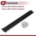 thumbnail image 5 of 38 Set 14G Bicycle Spokes 290mm Bike Wheel Spokes Carbon Steel Black, 5 of 7