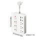 thumbnail image 3 of Regleta de pared con múltiples tomas de corriente, puertos USB y USB-C | 6 tomas de corriente alterna, 2 USB y 2 USB-C | Diseño compacto con enchufe plano para el hogar, viajes y oficina, 3 of 6