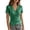 34Green149, variant on Women Wrap V Neck T Shirt Side Ruched Slim Fitted Short Sleeve Stretch Casual Date Night Basic Tees Stylish Tops S