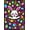 Black, Pattern 3, variant on ODIKA 4x6 Machine Washable Non-Slip Area Rug, Festive Bunny Egg Hunt Latch Hook Project Tapestry Creation High Traffic Rug, Beige, 637615