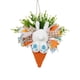 thumbnail image 2 of Fiudx Corona de Conejito de Pascua, Artesanía Artesanal, Materiales Naturales, Decoración Primaveral Versátil, Decoración Festiva para El Hogar, Diseño Ecológico., 2 of 7