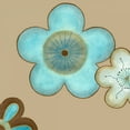 thumbnail image 2 of Vess, June Erica 20x20 White Modern Wood Framed Museum Art Print Titled - Pop Blossoms in Blue II, 2 of 4