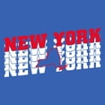 thumbnail image 6 of New York Retro Repeat - Sports Team City Pride Tailgating T Shirt - Small - Royal, 6 of 6