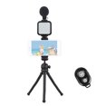 thumbnail image 1 of Irfora Kit de Vlog para Smartphone 1 Luz de Video + 1 Trípode Octopus + 1 Micrófono + 1 Soporte para Teléfono + 1 Control Remoto para Grabación de Vlog Microfilm Haciendo Transmisión en Vivo Irfora Kit de Vlog, 1 of 7