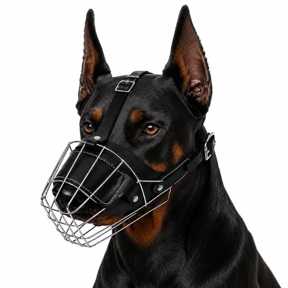 Dog Muzzle Durable Metal Wire Basket for Medium Large and Extra Large Dogs