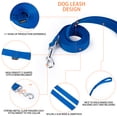 thumbnail image 2 of Siumouhoi 6 FT Cachorro/perro Leashes, Correa de Estilo Tradicional Fuerte con Gancho de Collar Fácil de Usar, Correa para Perro Ideal para Perro Pequeño y Mediano y Grande (1 in x 6 FT, Azul), 2 of 4