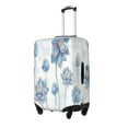 thumbnail image 2 of Balery Luggage Cover Pale Blue Lotus Flowers Print Suitcase Covers for Luggage Elastic Washable Suitcase Protector Fits 18-32 Inch Luggage-Large, 2 of 9