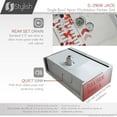 thumbnail image 3 of Stylish Farmhouse Apron 30" Stainless Steel Single-Bowl Kitchen Sink with 5 Accessories S-316W, 3 of 13