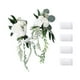 thumbnail image 1 of Flores en el respaldo de la silla de la boda, banco floral para el pasillo, decoración floral para el pasillo de la ceremonia de boda Blanco, 1 of 7
