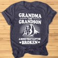 thumbnail image 4 of Blmnix Gray Summer Tops for Women Trendy Short Sleeve Loose Grandma Graphic Crew Neck T-Shirts Casual Blouses, 4 of 8