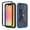 Darkblue, variant on for iPhone 14 Two-Layer Structure Transparent Case, Rugged Clear PC Back & TPU Bumper [Not Yellowing Technology] Full Body Protective Case for iPhone 14, Black