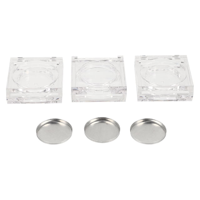 6 Pcs Assiettes Transparentes pour Fard à Paupières Contenants Échantillons de Trousses Cosmétiques