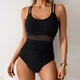 thumbnail image 3 of WILLBEST Traje de Baño Mujer control Abdomen Traje de Baño de Mujer Traje de Baño de Costura de Malla Bikini, 3 of 4