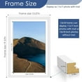 thumbnail image 2 of 12x18 Picture Frame Set of 6, Display Pictures 11x17 with Mat or 12x18 Without Mat for Wall Mounting or Table Top Display, Photo Frames Collage for Wall Decor, White., 2 of 7
