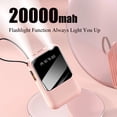 thumbnail image 3 of Power Bank portable battery 20000mah built-in fast charge with 4-wire digital display external Power Bank, 3 of 6
