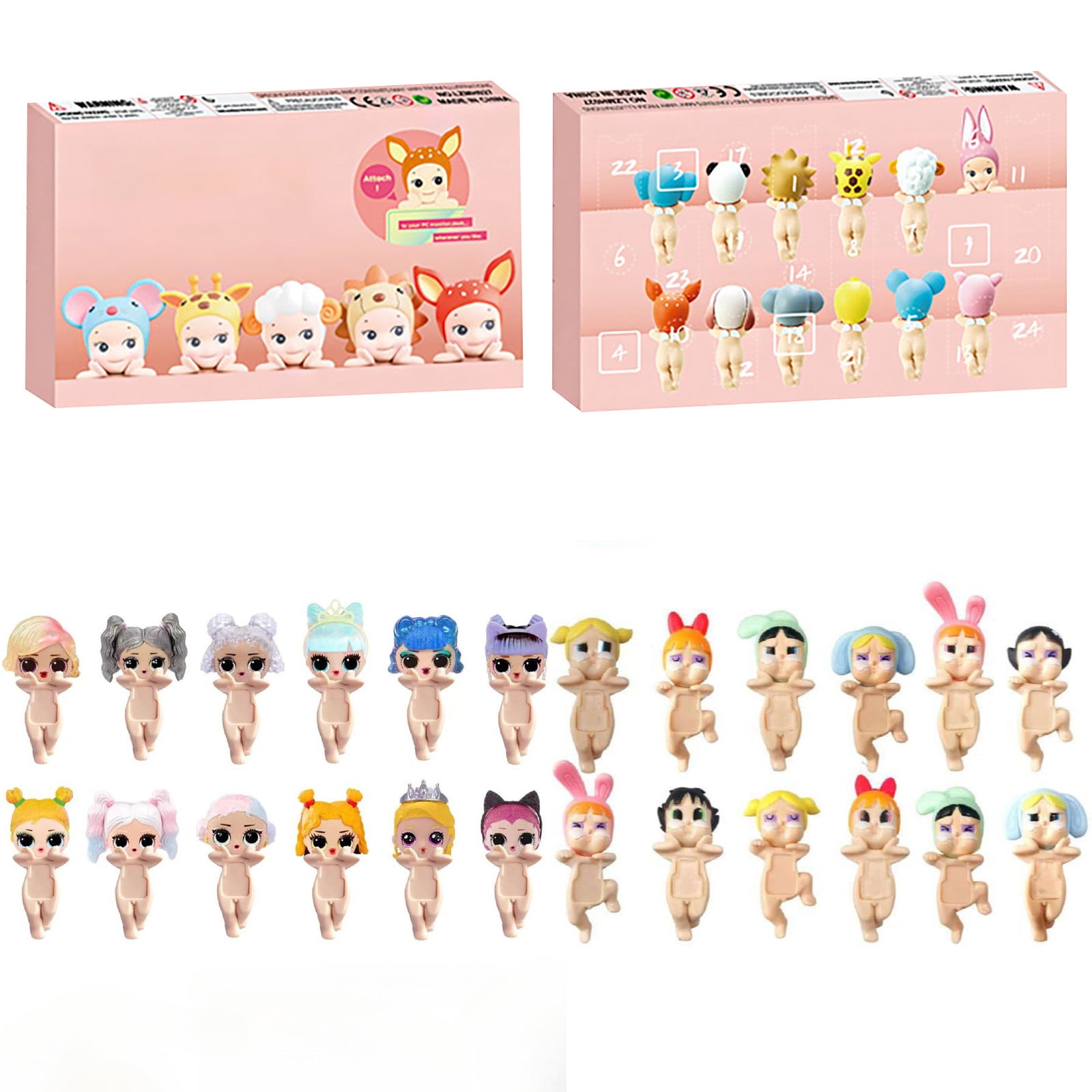 Sonny Angel HIPPERS Advent Calendar with Figure Toys, 24pcs of