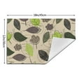 thumbnail image 3 of ZNDUO Placemats, 4 PCS Heat Resistant Stain Resistant Woven PVC Insulation Placemats, Durable Washable Elegant Table Mats for Dining-Leaf Texture Design, 18"x12", 3 of 6