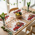 thumbnail image 5 of Thanksgiving Truck Placemats Set of 4, Fall Maple Leaves Pumpkins Floral Autum Washable Wipeable Table Mats for Dining Tables, Indoor Outdoor Kitchen Place Mats for Holiday Party Table Decor, 5 of 9