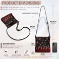 thumbnail image 6 of Yuyamidu Christmas Women Crossbody Purse 2‑Piece Set with Wallet Candy Cane Snowflake PU Leather Daily Bag Adjustable Shoulder Strap, Water Resistant for Christmas Gift, Winter Outings, 6 of 8