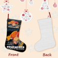 thumbnail image 3 of Mars Express Tema: Calcetines de Navidad, fino lino blanco para colgar en escaleras y chimenea, decoración navideña para el hogar, regalo de Navidad. 45cm × 32cm, 3 of 5
