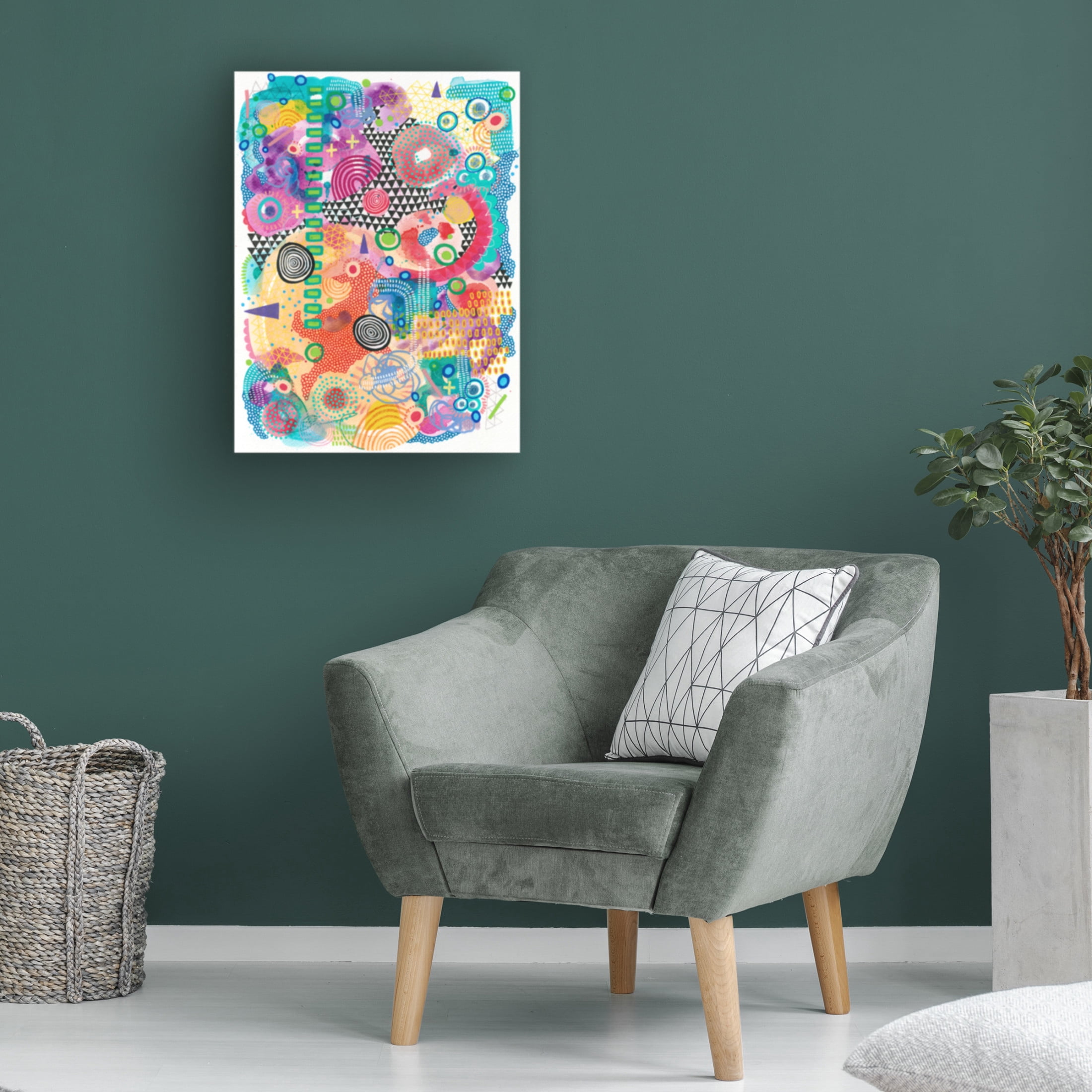 Canvas Wall Art - Van Dam Art 'Aquarium' Wall Art for Living Room, Bedroom, or Office Décor by Trademark Fine Art - 35 x 47 Inches