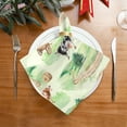 thumbnail image 4 of Coolnut Set of 4 Rural Landscape and Cows Napkins Cloth Napkins 20"x20", Washable Polyester Dinner Napkins for Parties, Wedding, Restaurant, 4 of 6
