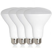 Maxxima LED 65 Watt Equivalent BR30 Indoor Recessed Floodlight Can Light Bulb - Flicker-Free Dimmable, 11 Watt 2700k Soft White Bulb, 950 Lumens, Energy Star - 4 Pack