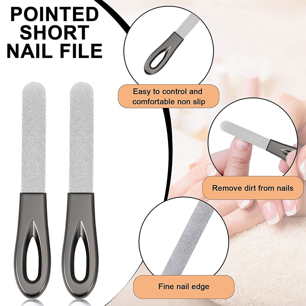 GetUSCart- Nail Clippers - 5 Pack Stainless Steel Toenail Clippers  Fingernail Clipper & Nail File Dead Skin Pusher, Professional Nail Cutter  Nail Clipper Set with Metal Tin Box for Men Women [Silver]
