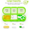 thumbnail image 6 of Weekly Pill Organizer 3 Times a Day, Color-Coded for Easy Tracking | Large 7 Day Pill Box 3 Times a Day, Portable Pill Case for Medication, Vitamins, Fish Oil and Supplements, Dual Protection, 6 of 7